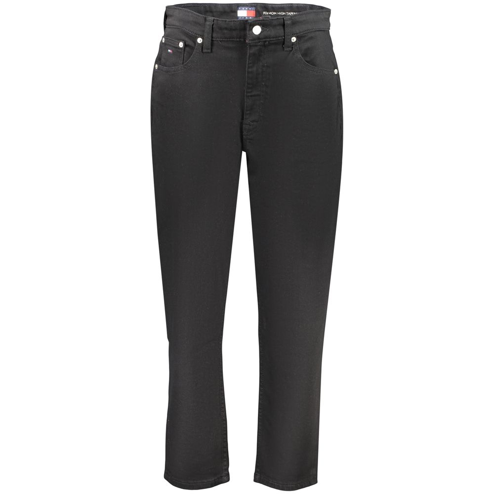 Tommy Hilfiger Schwarze Mom Jeans aus Baumwolle