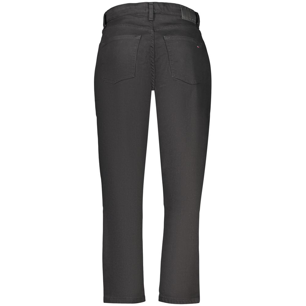Tommy Hilfiger Schwarze Mom Jeans aus Baumwolle