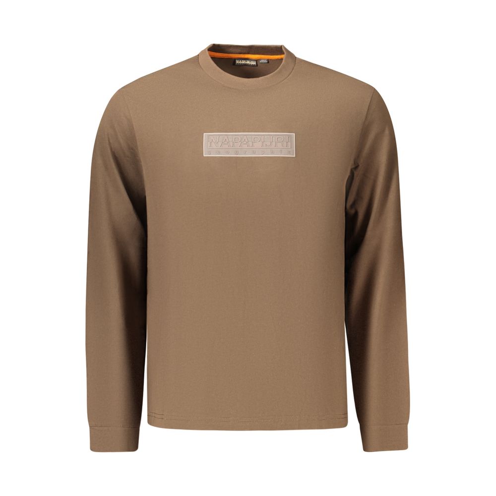 Napapijri Braunes Baumwoll-T-Shirt
