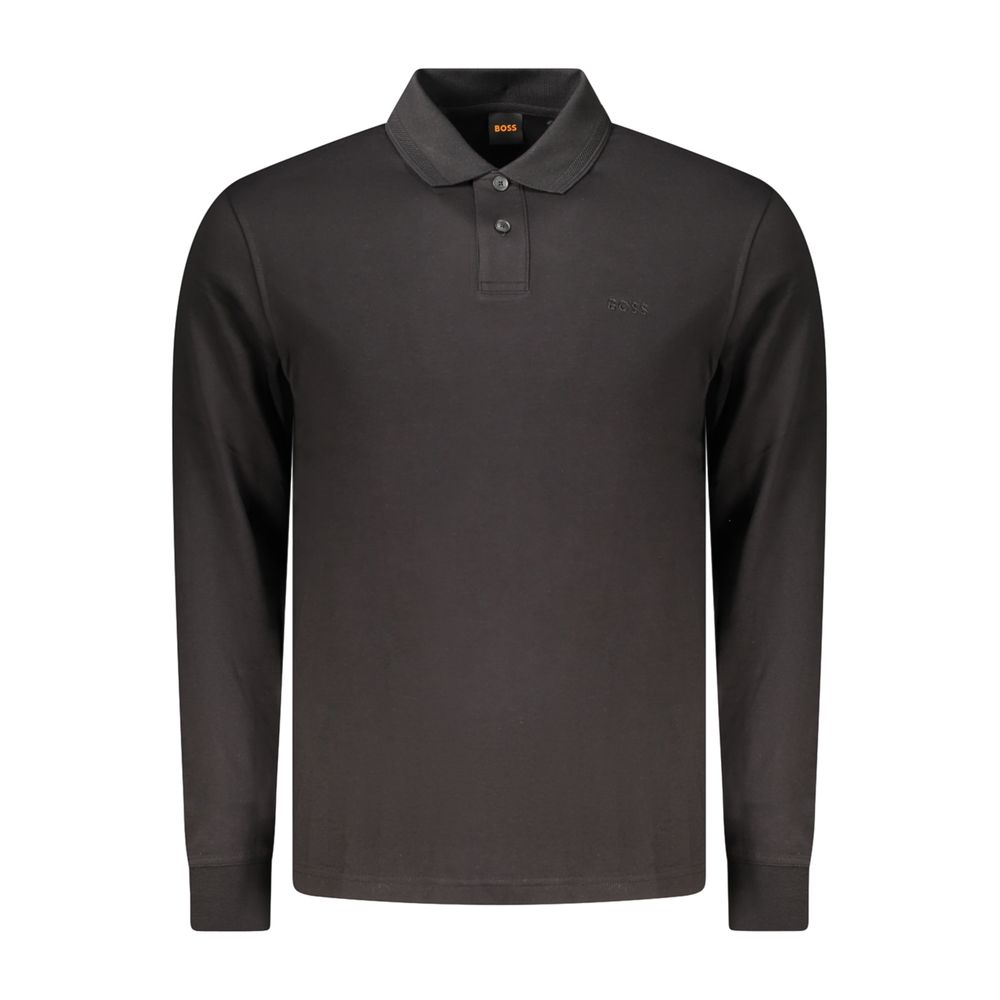 Hugo Boss Schwarzes Baumwoll-Poloshirt