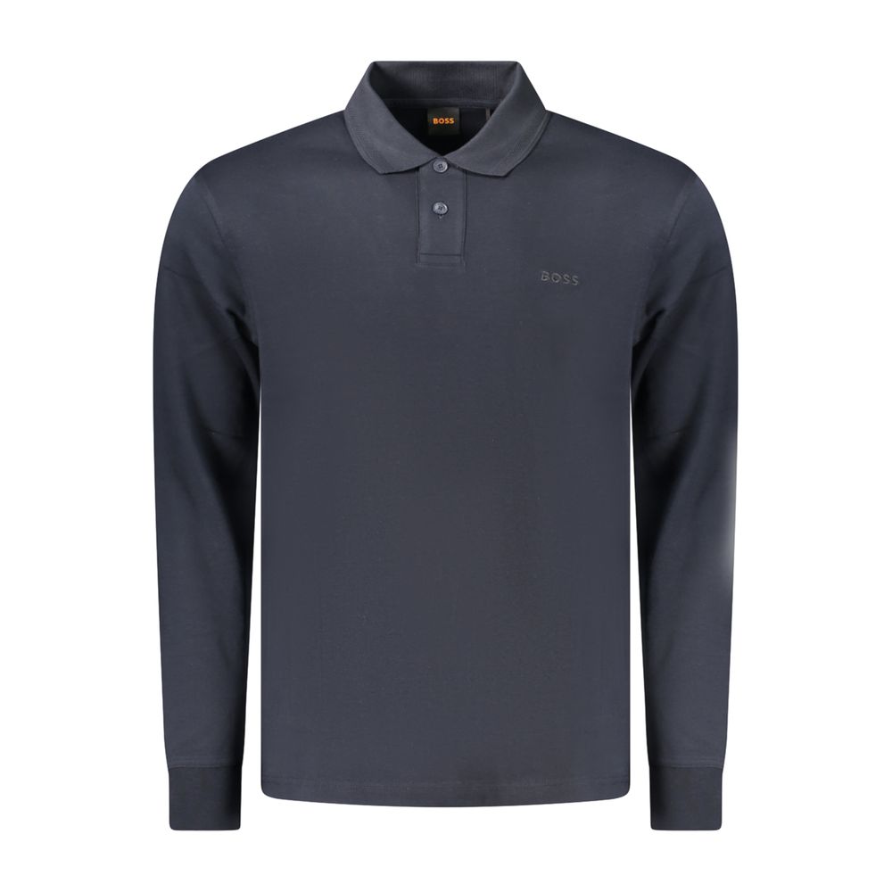 Hugo Boss Blaues Baumwoll-Polohemd