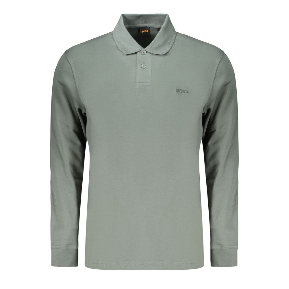 Hugo Boss Grünes Polohemd aus Baumwolle