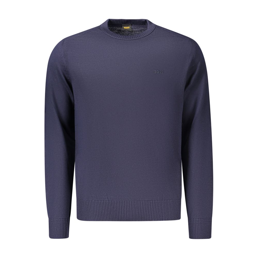 Hugo Boss Blauer Wollpullover