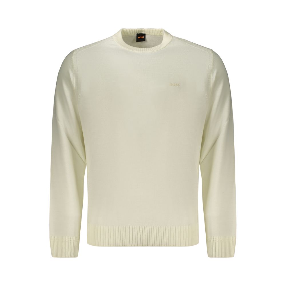 Hugo Boss Weißer Wollpullover