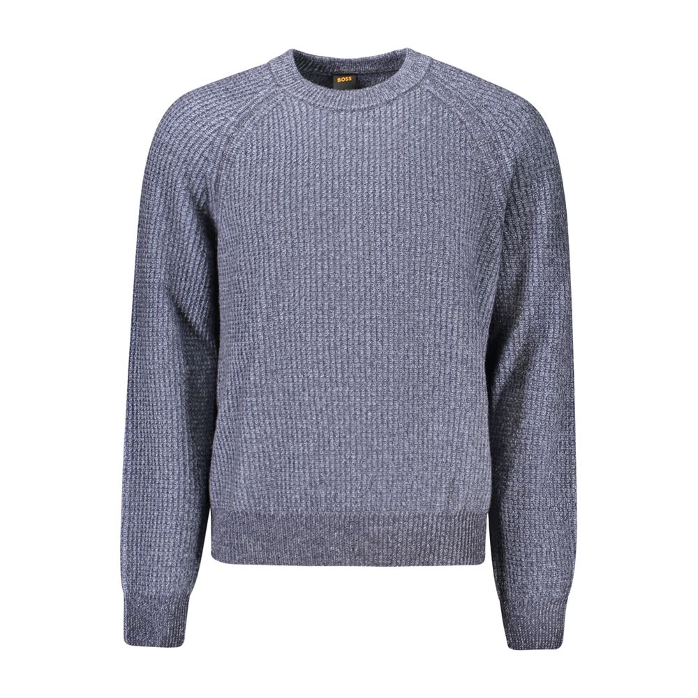 Hugo Boss Blauer Wollpullover