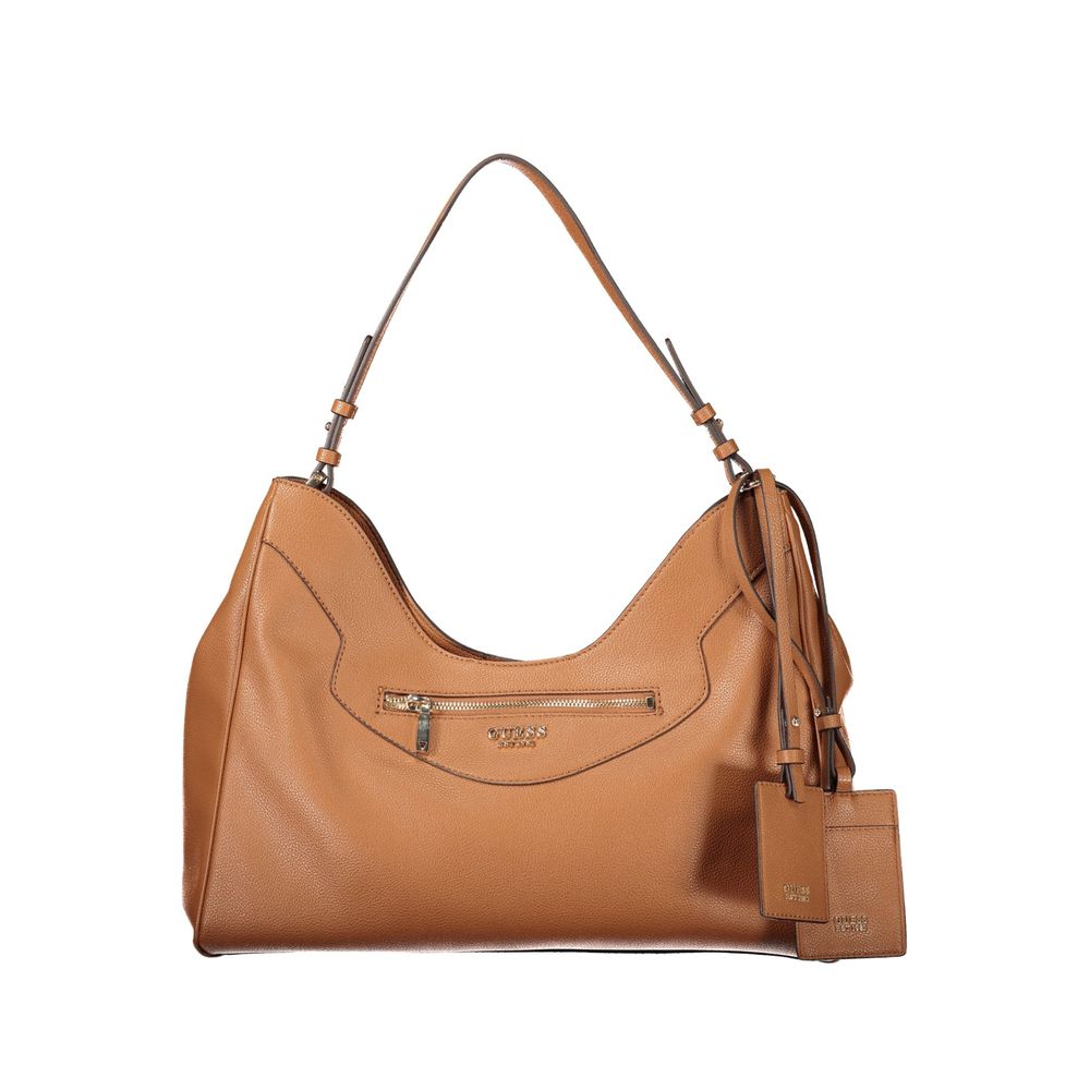 Guess Jeans Braune Handtasche aus Polyethylen