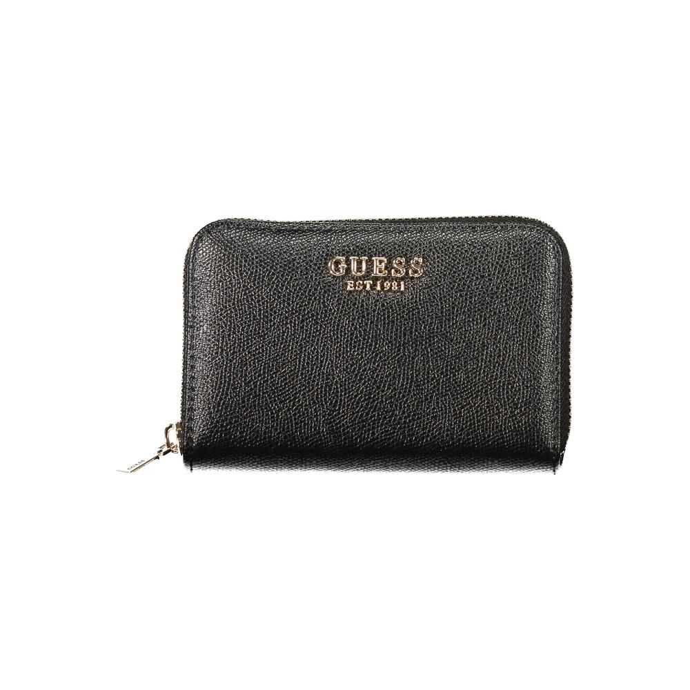 Guess Jeans Schwarzes Portemonnaie aus Polyethylen