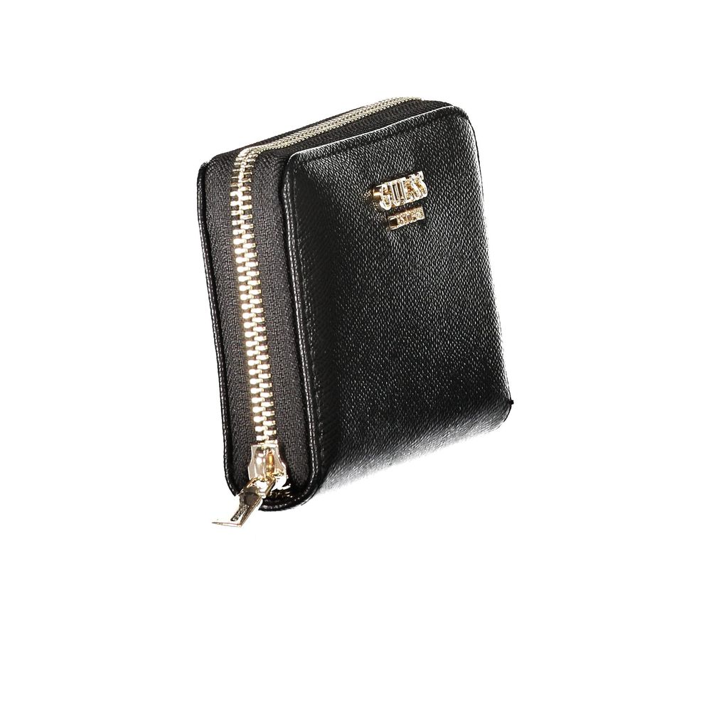Guess Jeans Schwarzes Portemonnaie aus Polyethylen