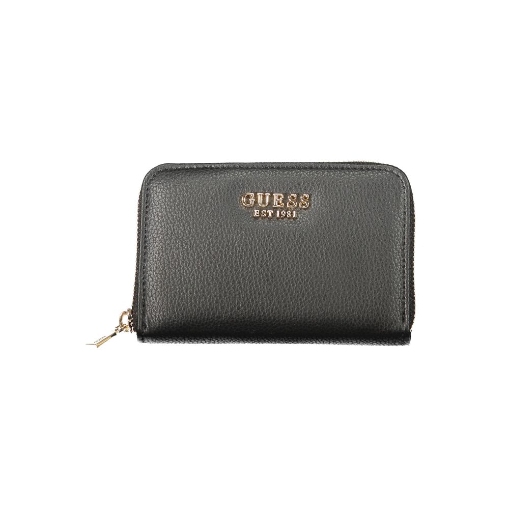 Guess Jeans Schwarzes Portemonnaie aus Polyethylen