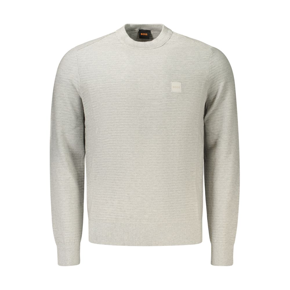 Hugo Boss Grauer Baumwollpullover