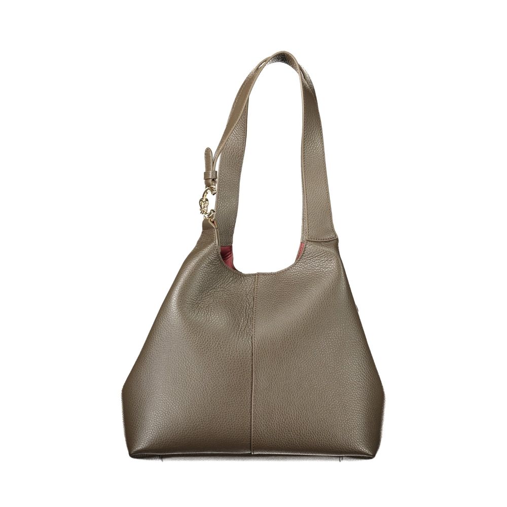 Coccinelle Braune Lederhandtasche