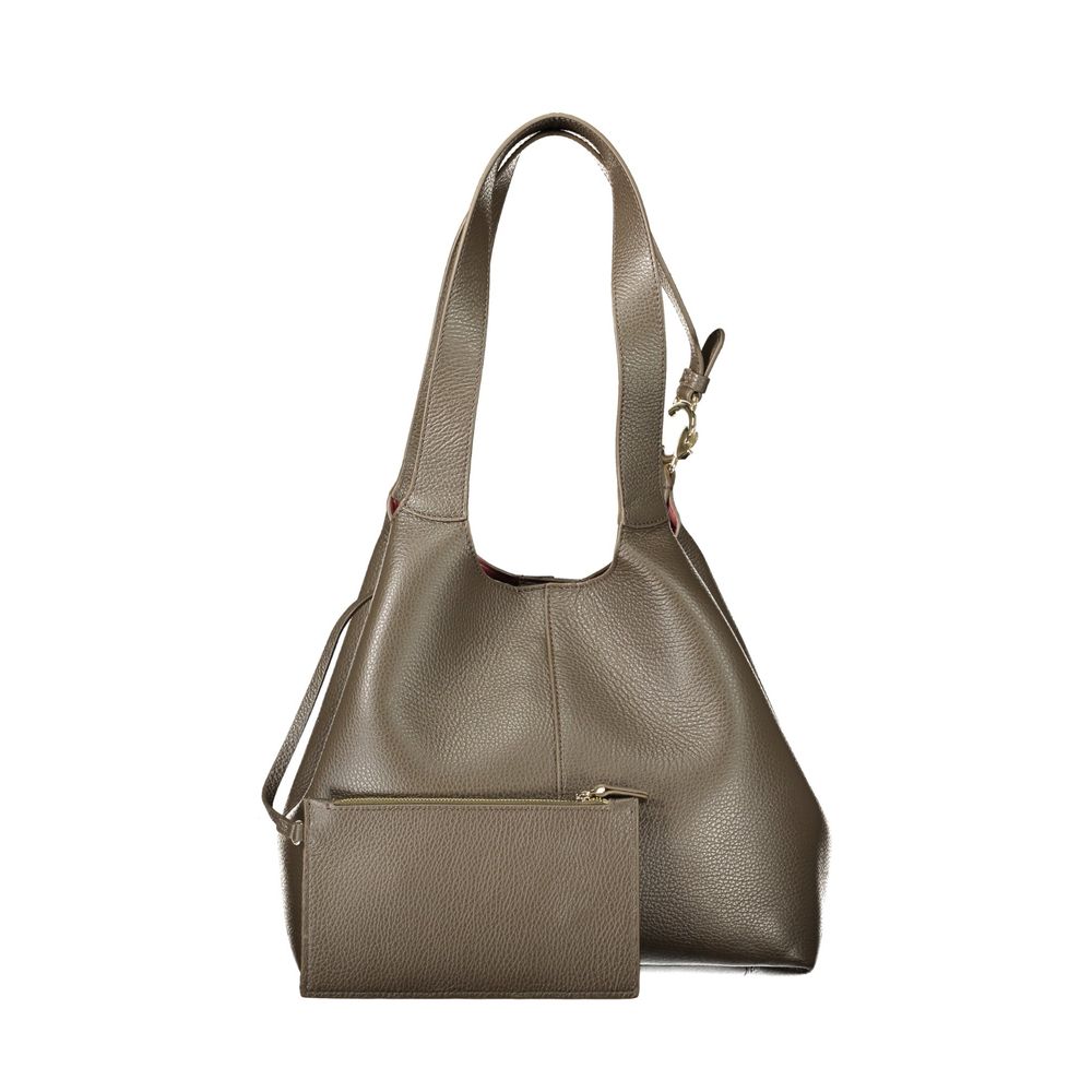 Coccinelle Braune Lederhandtasche
