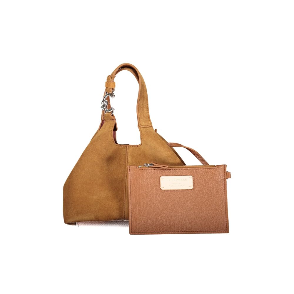 Coccinelle Braune Lederhandtasche