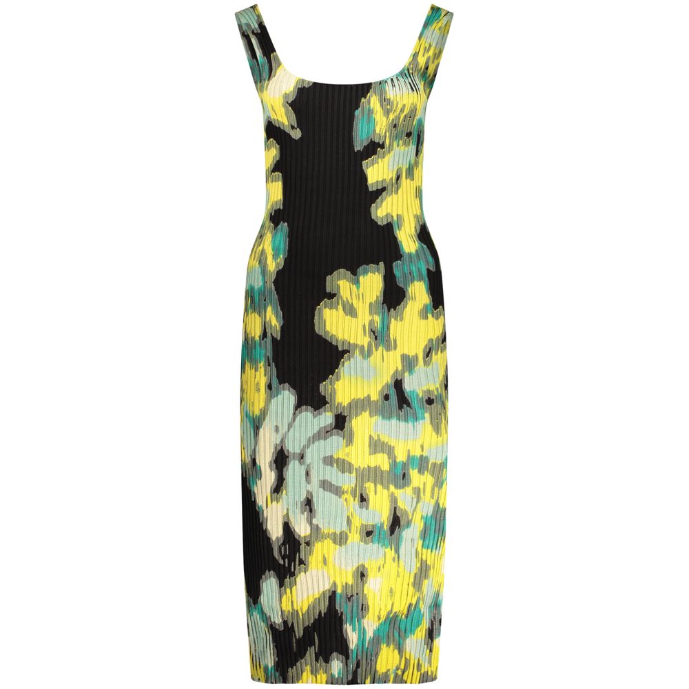 Desigual Schwarzes Freizeitkleid aus Polyester