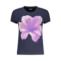 Desigual Blaues Baumwoll-T-Shirt