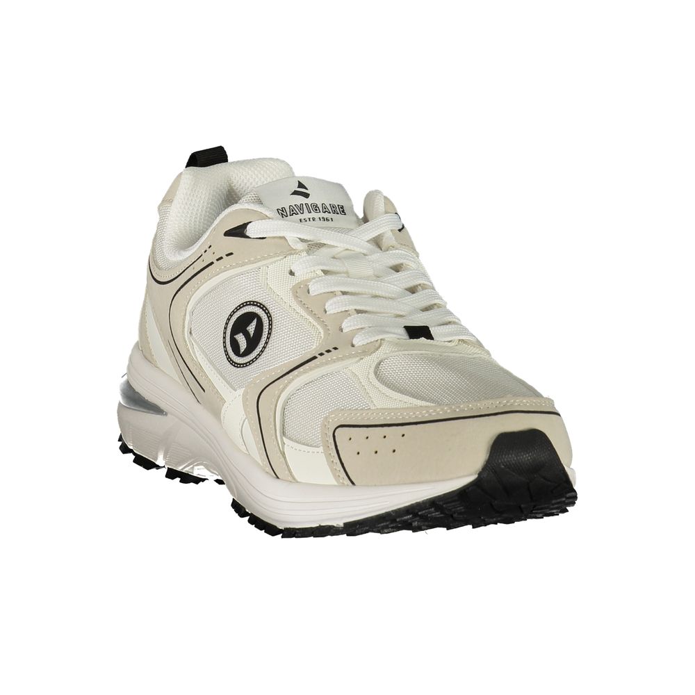 Navigare Weiße Sneaker aus Polyester im Athletic-Stil
