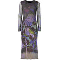 Desigual Violettes Polyester-Freizeitkleid