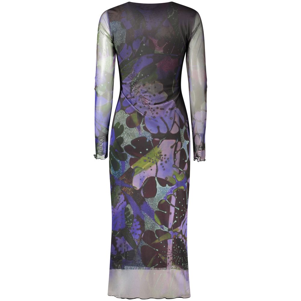 Desigual Violettes Polyester-Freizeitkleid