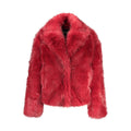 Desigual Rote Polyester-Jacke in voller Länge