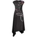 Desigual Schwarzes Baumwoll-Freizeitkleid