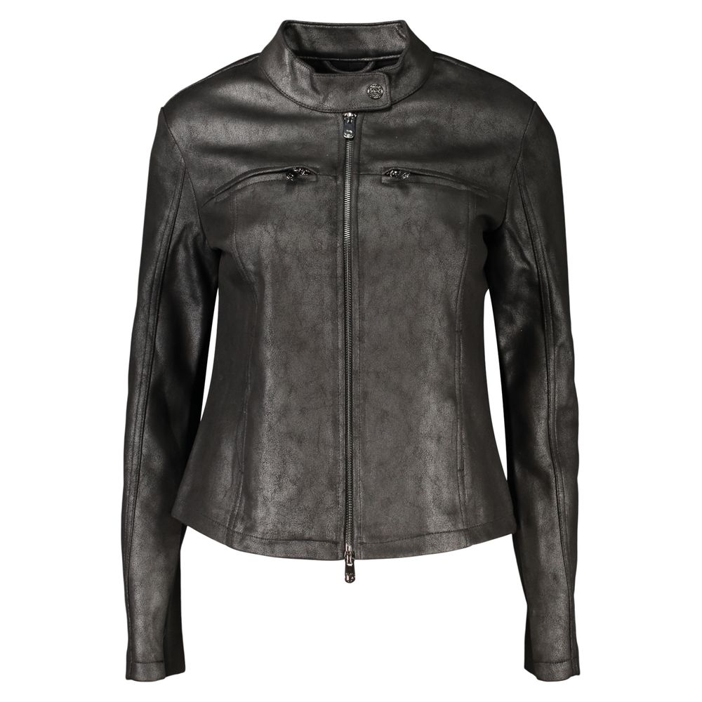 Desigual Schwarze Bikerjacke aus Polyester