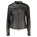 Desigual Schwarze Bikerjacke aus Polyester