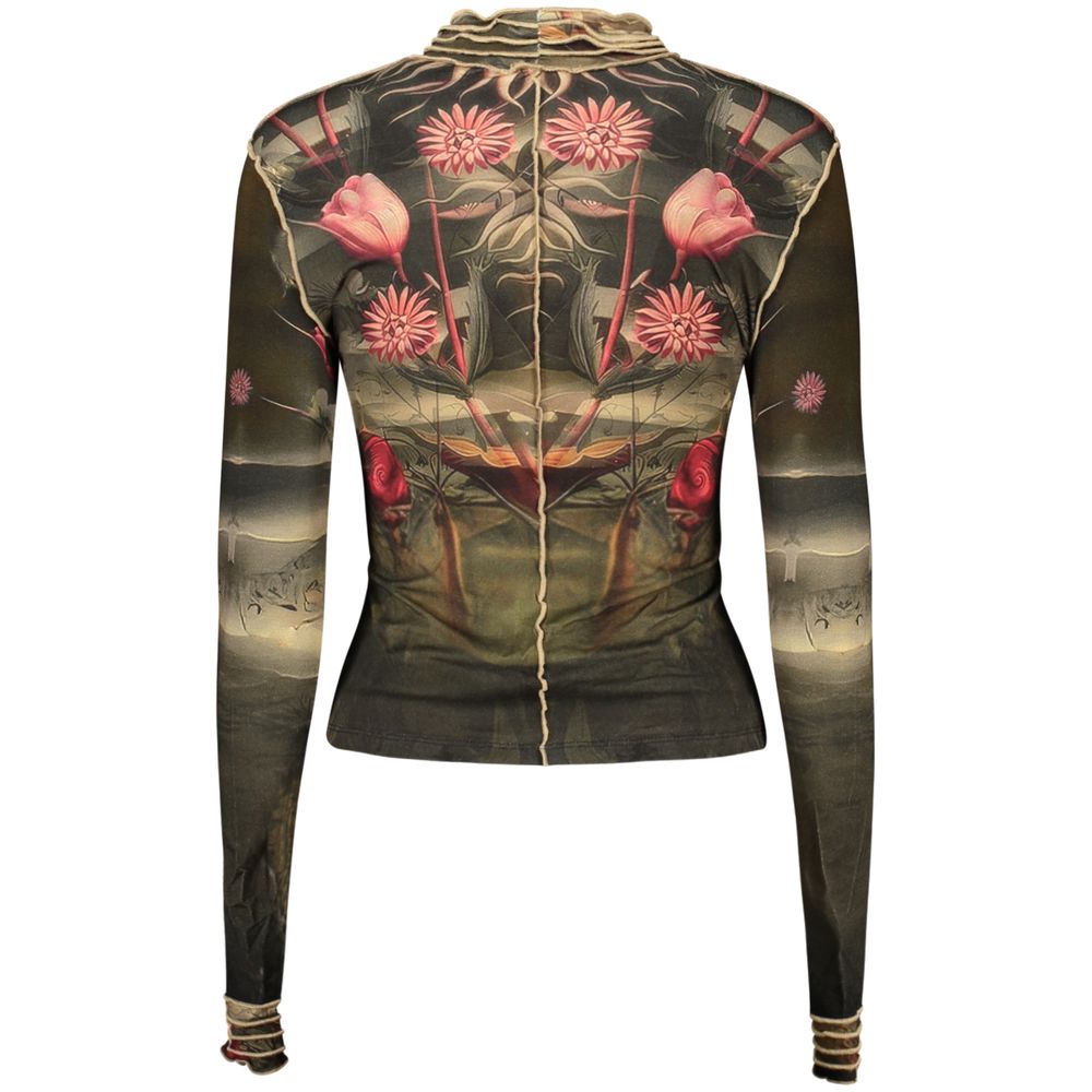 Desigual Schwarzes T-Shirt aus Elasthan