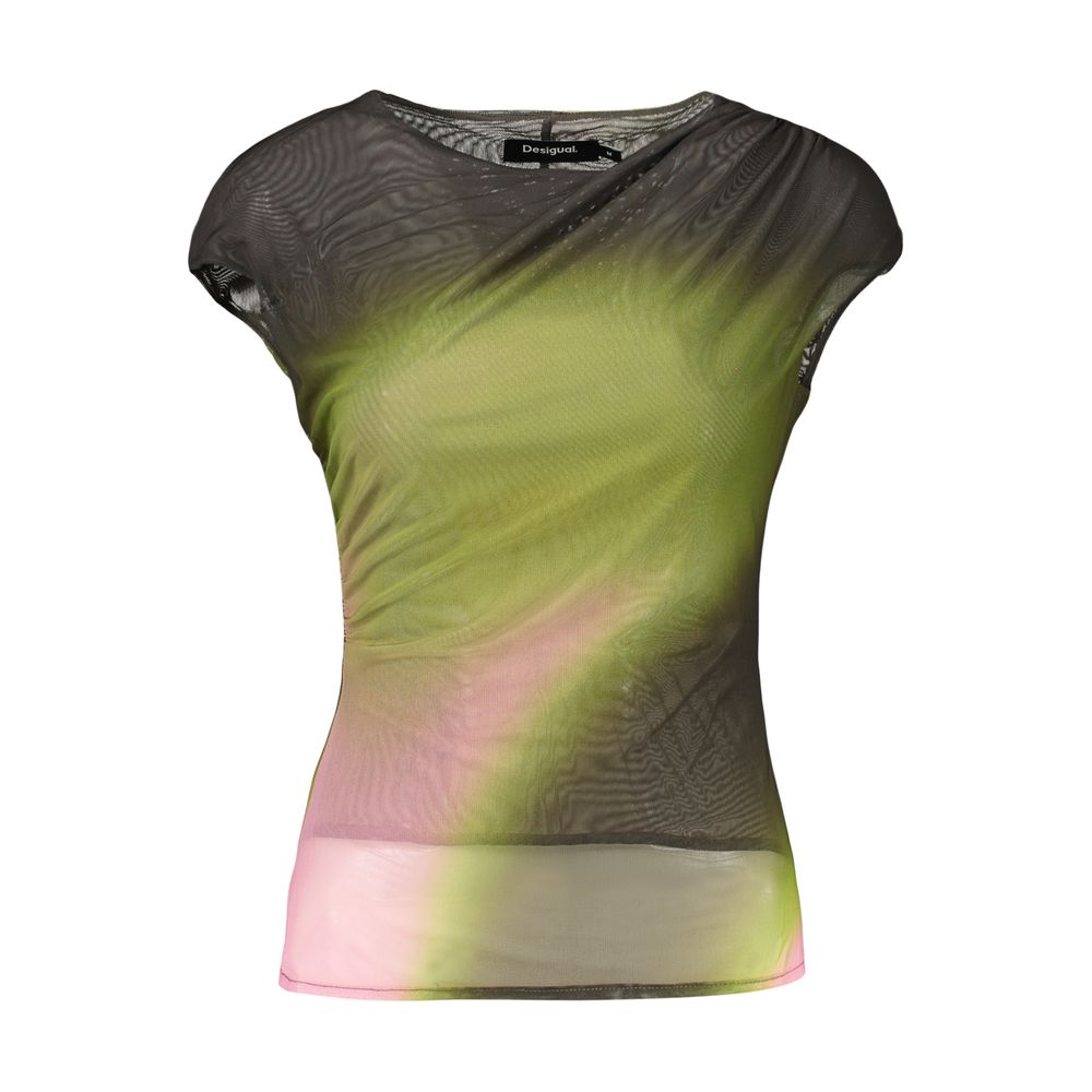Desigual Grünes T-Shirt aus Polyester