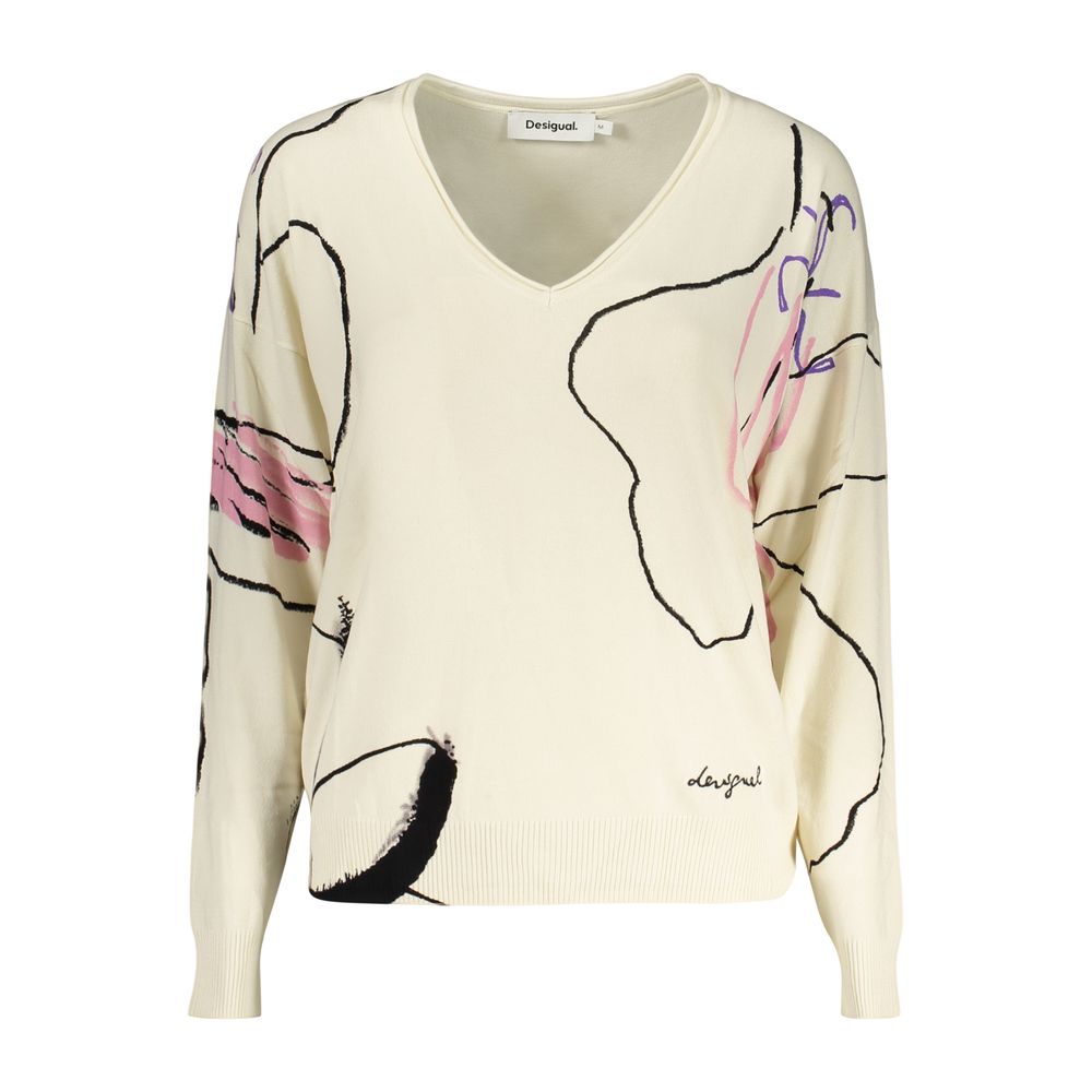 Desigual Weißer Sweatshirt aus Viskose