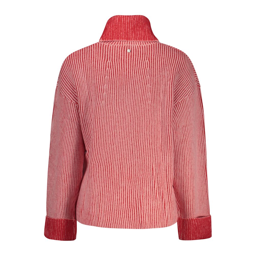 Desigual Roter Wollrollkragenpullover