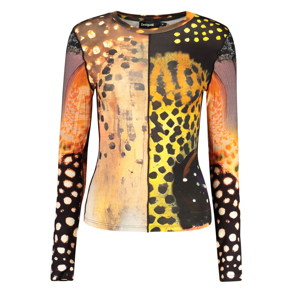 Desigual Orange Elastan T-Shirt