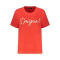 Desigual Rotes Baumwoll-T-Shirt