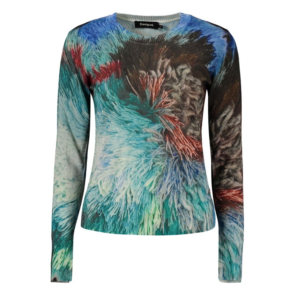 Desigual Blaues Leinen-Sweatshirt