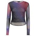 Desigual Blaues Polyester-T-Shirt