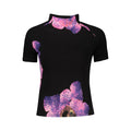 Desigual Schwarzes T-Shirt aus Elasthan