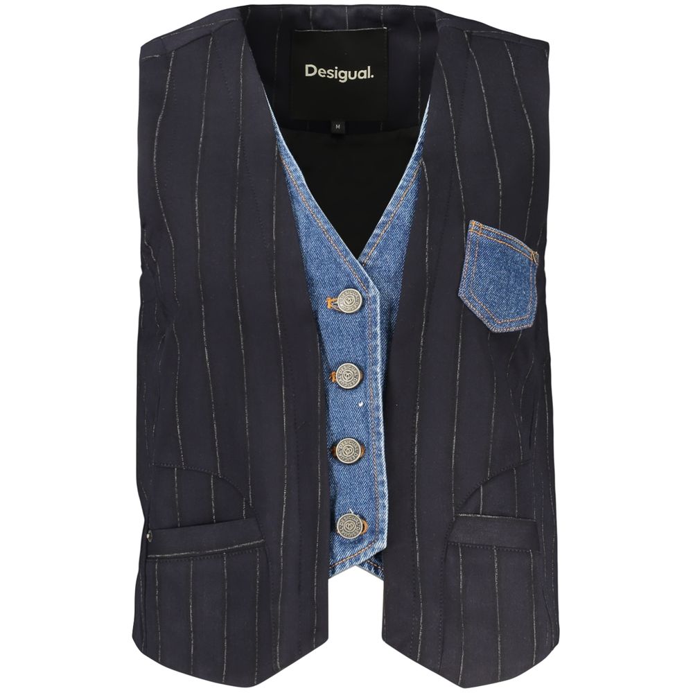 Desigual Blaue Baumwollweste