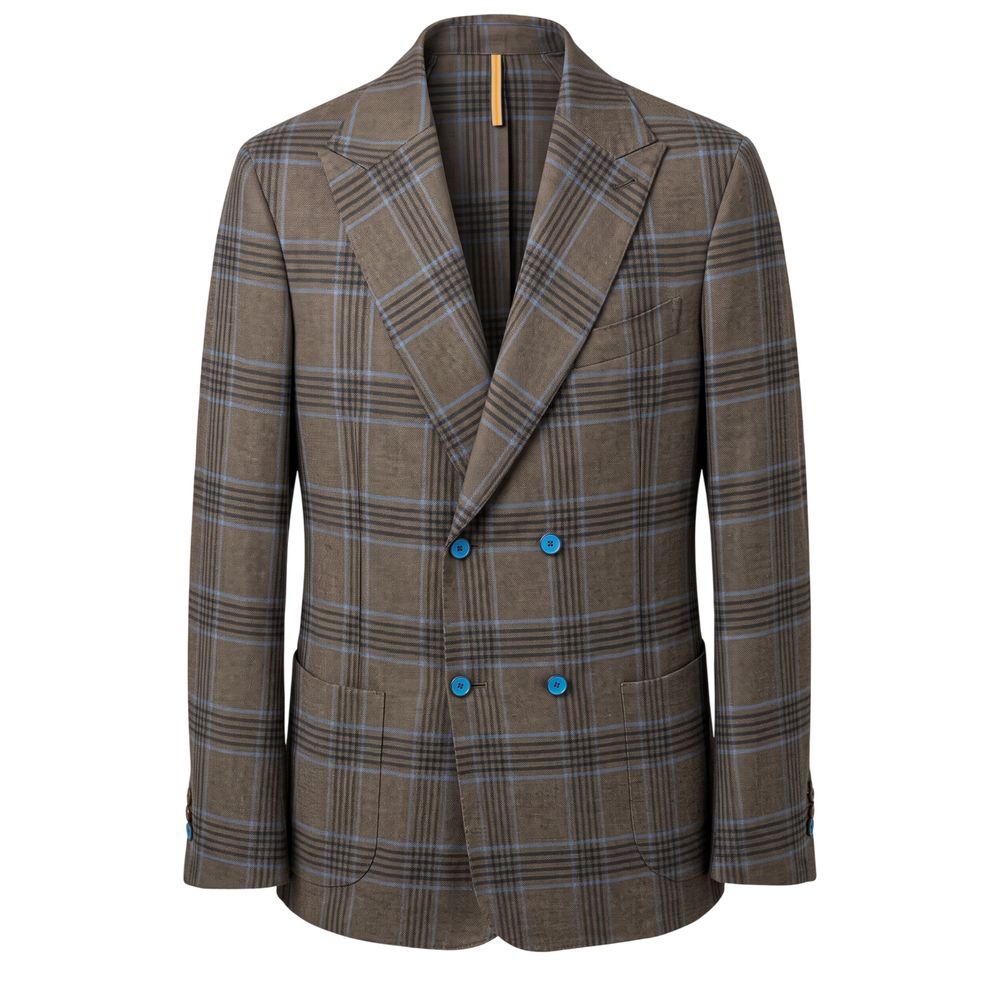 Roberto Pepe Luxury Braun Baumwolle Männer Jacke
