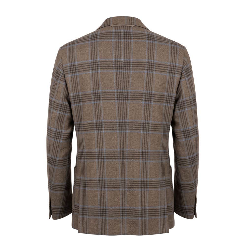 Roberto Pepe Luxury Braun Baumwolle Männer Jacke