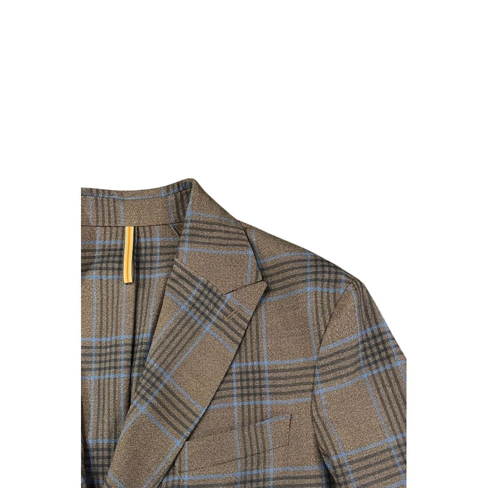 Roberto Pepe Luxury Braun Baumwolle Männer Jacke