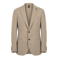 Roberto Pepe Luxury Beige Leinen Herrenjacke