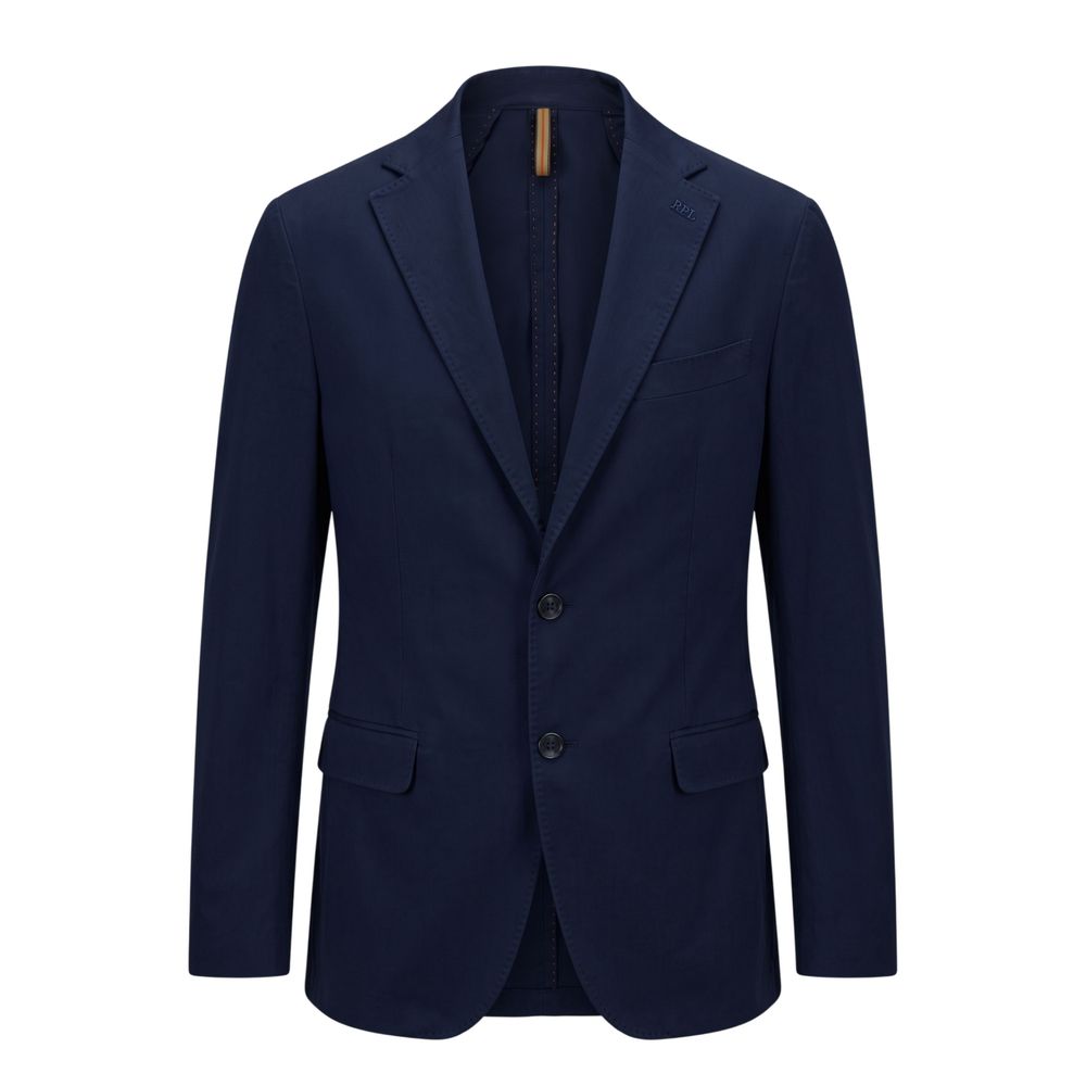 Roberto Pepe Luxury Baumwolljacken & Mantel in Blau