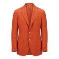 Roberto Pepe Luxury Orange Leinen Herrenjacke