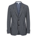 Roberto Pepe Luxury Blaue Baumwoll-Shell-Jacke