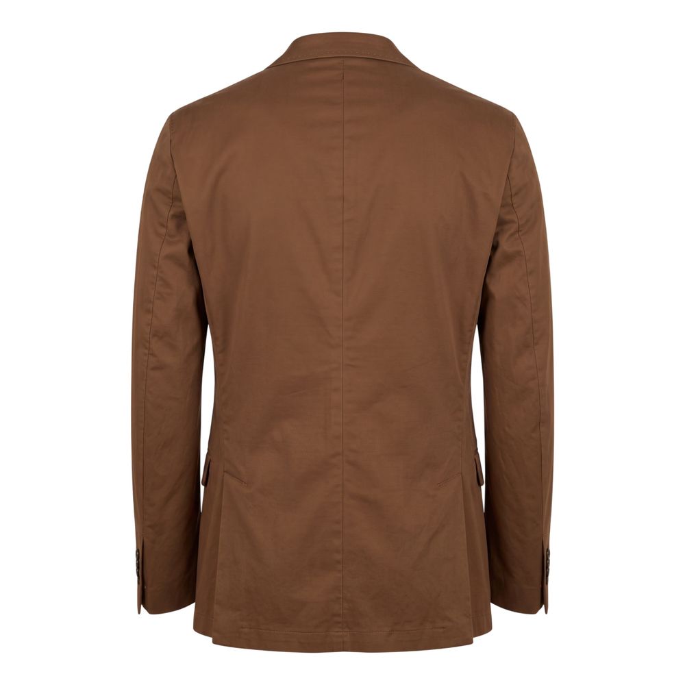 Roberto Pepe Luxury Braune Baumwolljacke für Herren