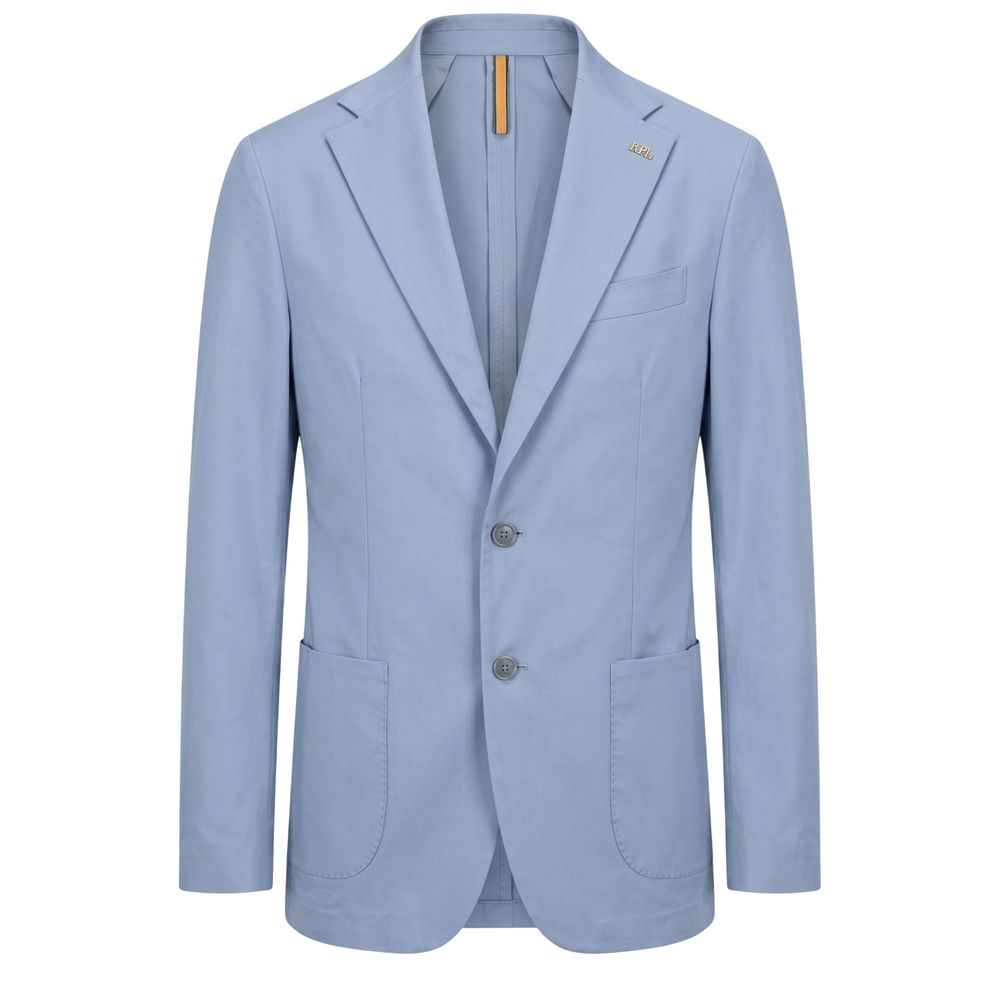 Roberto Pepe Luxury Hellblaue Baumwolljacke für Herren