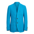 Roberto Pepe Luxury Blaue Baumwoll-Shell-Jacke