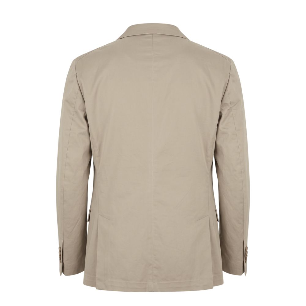 Roberto Pepe Luxury Beigefarbene Baumwolljacken & Mantel