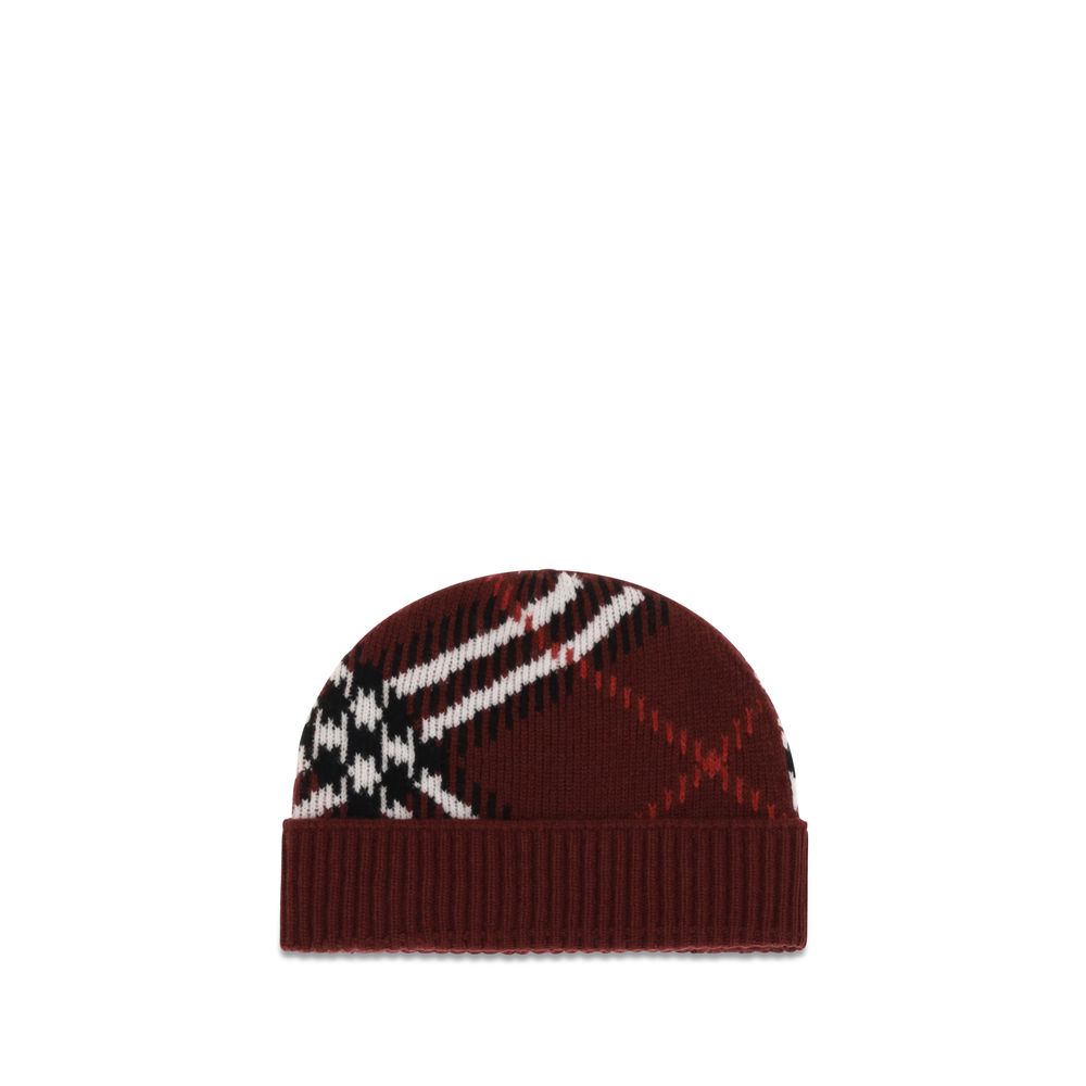 Burberry Bordeaux Kaschmir-Mütze