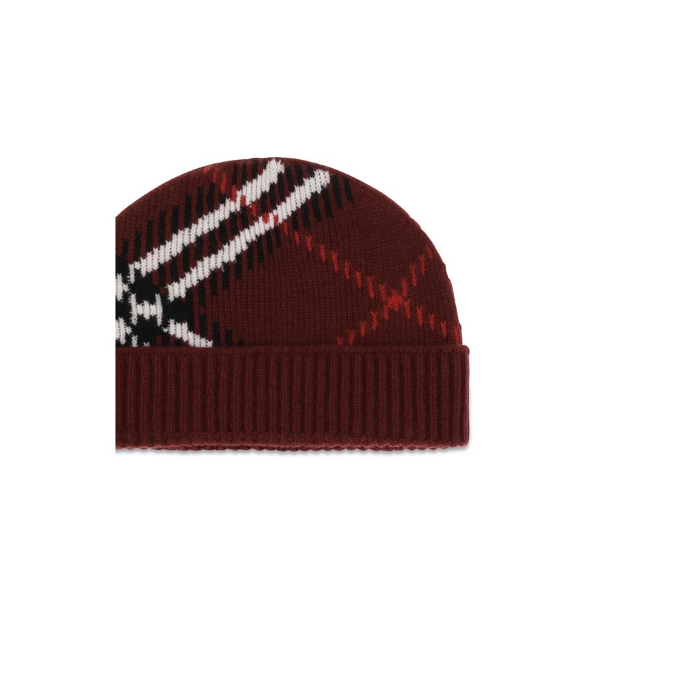 Burberry Bordeaux Kaschmir-Mütze