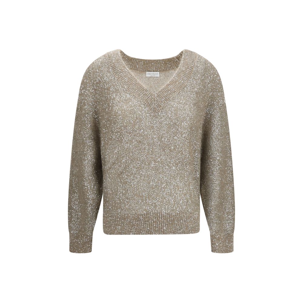 Brunello Cucinelli Beige Polyamid-Sweatshirt